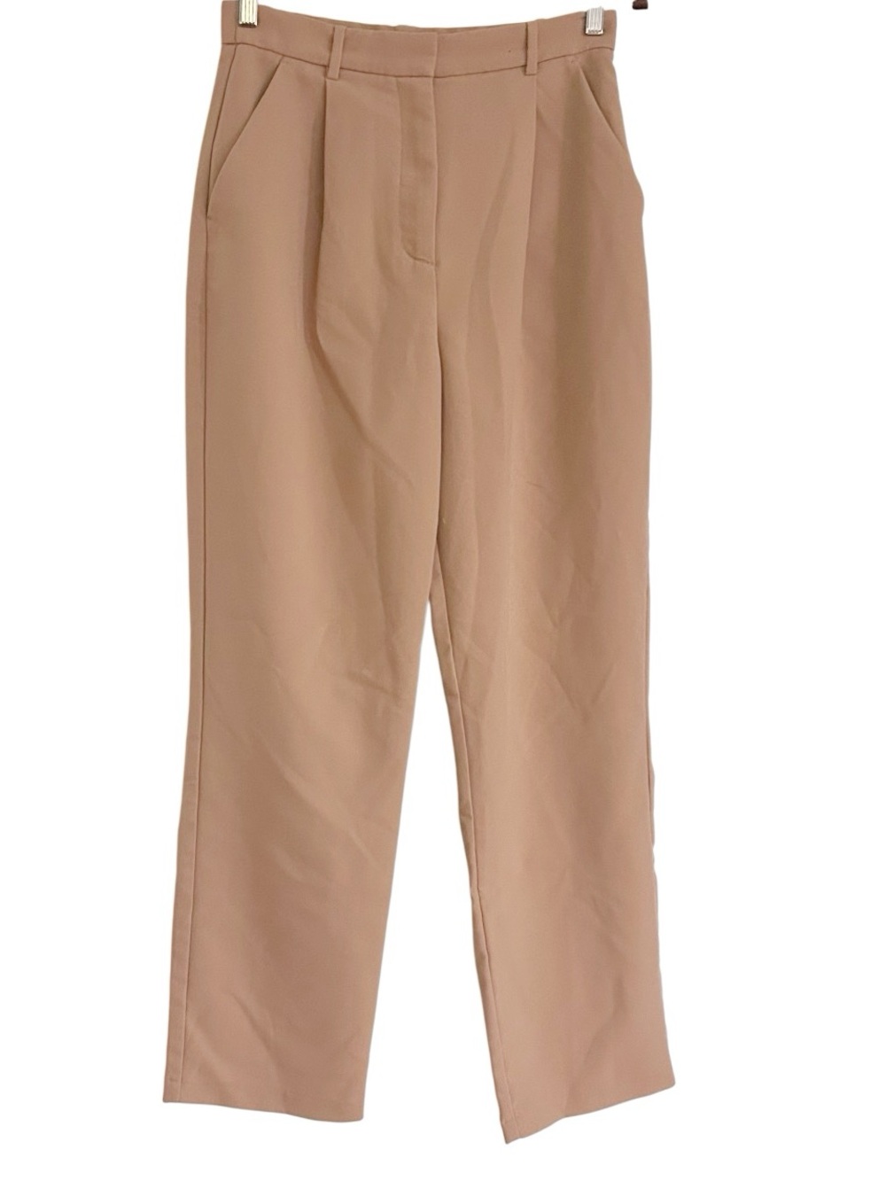 Abercrombie & Fitch Pants Size 28 Curve Love Sloane Tailored Wide Leg Tan - Picture 5 of 11